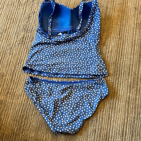 Blue & White Polka dot Tankini by Nip Tuck - Picture 2 of 5